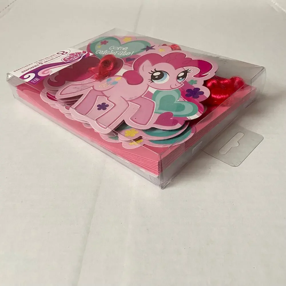 My Little Pony Party Lot Tablecover 8 Invitations Envelopes Hasbro DesignWare
